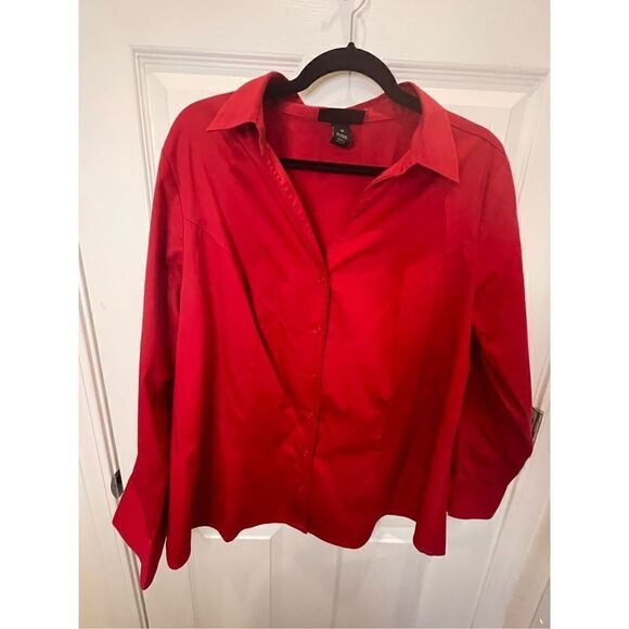 Lane  Bryant women’s bundle lot pink and red blouse size 18/20 - Picture 2 of 12